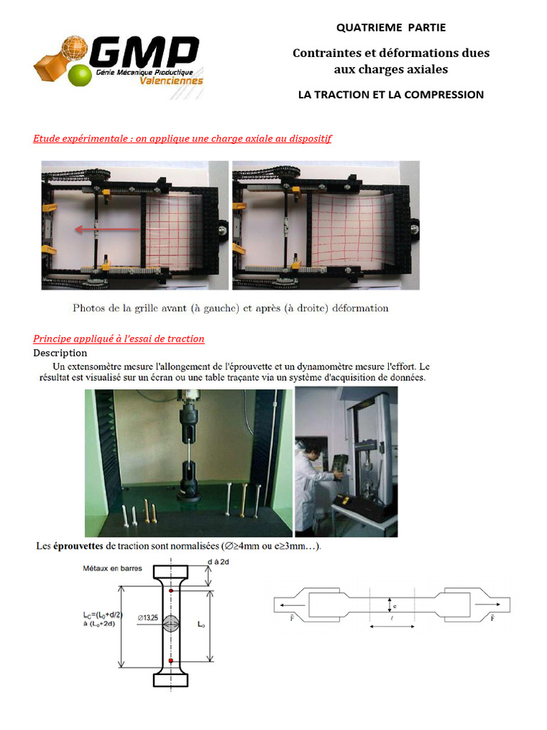 Traction et compression de l'acier | PDF | Résistance des matériaux ...