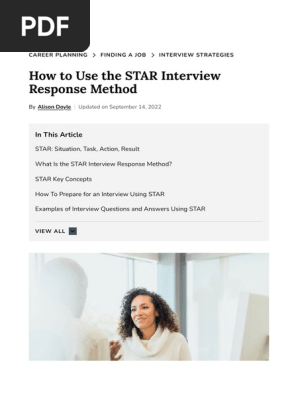 How to Use the STAR Interview Response Method