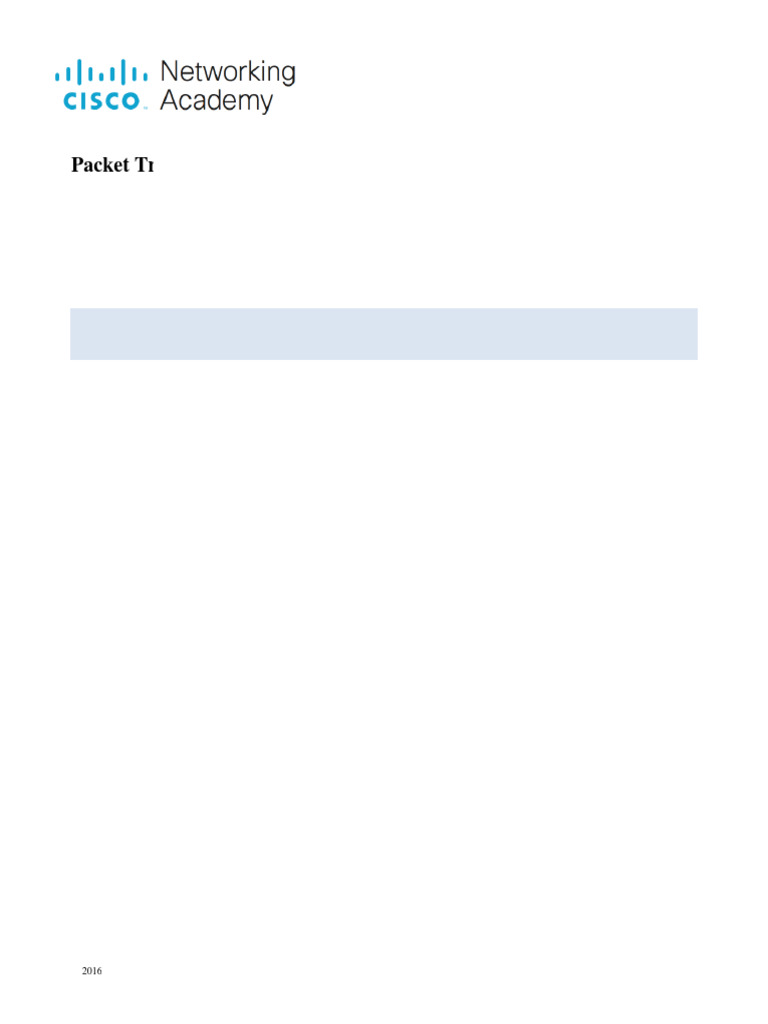 Configurer ACL IPv4 avec Packet Tracer | PDF | Protocoles Internet ...