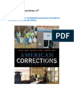 Test Bank For American Corrections 11th Edition