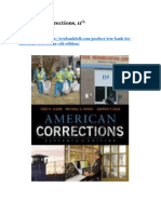 Test Bank for American Corrections 11th Edition