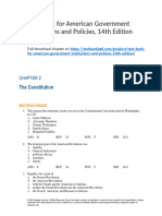 Test Bank for American Government Institutions and Policies 14th Edition