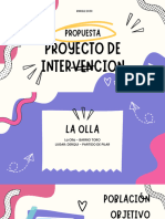 Proyecto DE INTERVENCION PSICOLOGÍA SOCIAL 3ER AÑO
