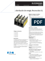 Bus Ele Ds 10533 PDB Ul Recognized Spanish