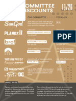 NUCO Committee & Club Discounts 19 - 20