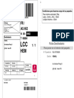 Ficha Destinatario: Condiciones para Hacernos Cargo de Tus Paquetes