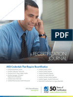 Recertification Journal B0525