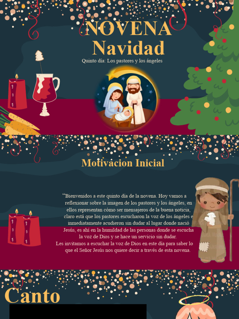 Quinto Día de la Novena de Aguinaldos | PDF | María, madre de Jesús | Jesús