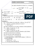 Derivation Et Etude Des Fonctions Exercices Non Corriges 4 4