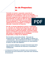 Evaluación de Proyectos