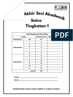 Latihan Set 1 Sains Tingkatan 1 UASA