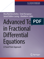 Advanced Topics in Fractional Differential Equations