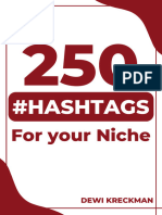 (Free) 250 Hashtags Finish