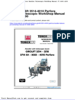 Terex Girolift 3514 4010 Perfora Handler Telescopic Workshop Manual 57 4400 4200
