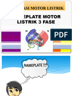 Nameplate Motor Listrik