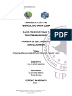 Informe Maestro Esclavo PLC