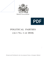 Political Parties Act 2018