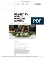 Nomad's 15-Minute Workout Routine