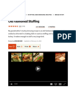 Old Fashioned Stuffing Recipe