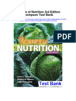 Science of Nutrition 3rd Edition Thompson Test Bank