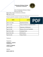 Memorandum of Commission On Elections