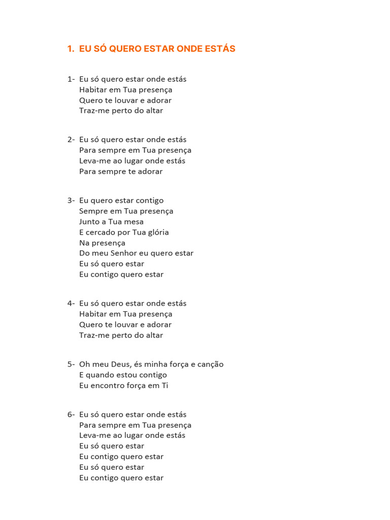 Letra Cantata Deus Conosco Pdf