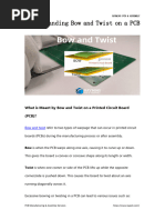 Understanding Bow and Twist On A PCB