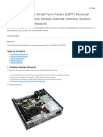 OptiPlex 7010 Ultra Small Form Factor (USFF) Removal Guide For The Wireless Module, Internal Antenna, System Fan, Memory and Heatsink - Dell Malaysia