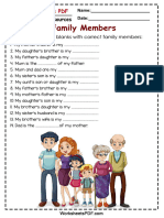 Fill in the Blanks With Correct Family Members Compressed