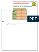 DATESHEET FOR Pre Board - III