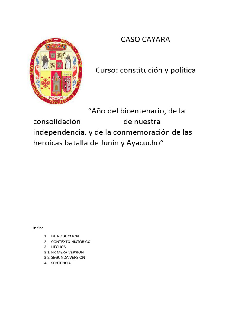 Caso Cayara | PDF