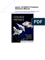 College Physics 1st Edition Freedman Solutions Manual