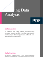 Planning Data Analysis