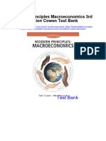 Modern Principles Macroeconomics 3rd Edition Cowen Test Bank