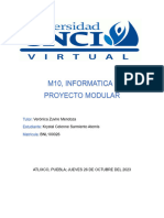 M10, Informatica I Proyecto Modular: Verónica Zuvire Mendoza Krystal Celenne Sarmiento Atemis BNL100026