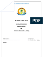 XII 2023-24 Practical file