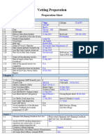 Vetting Preparation Sheet 2014