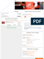 The Home Depot México - Confirmación de La Orden