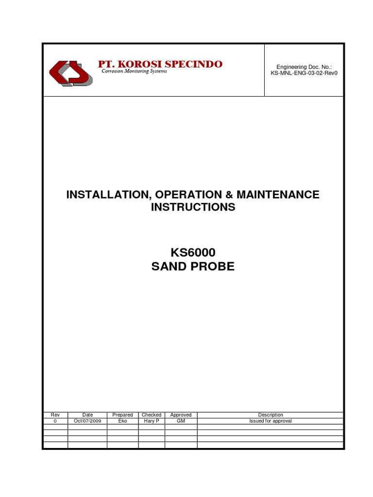 Sand Probe Assembly Instructions | PDF | Pipe (Fluid Conveyance ...