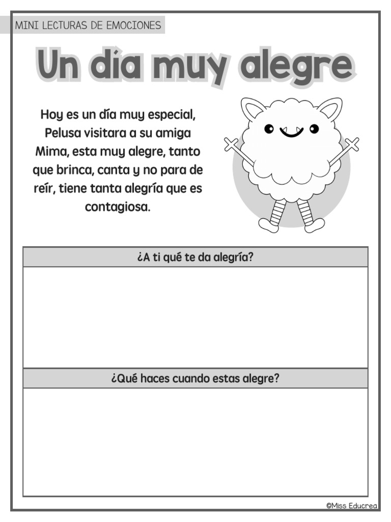 MIni Lecturitas para Trabajar Las Emociones | PDF