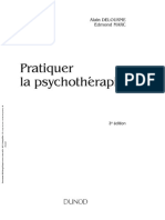 Pratiquer La Psychothérapie - Marc Delourme