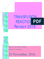 Blood Transfusion Reactions