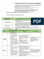 Plan de Reforzamiento 5° PDF