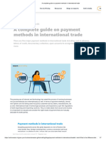 A complete guide on payment methods in international trade