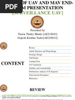 Design of Uav and Mav End-Term Presentation