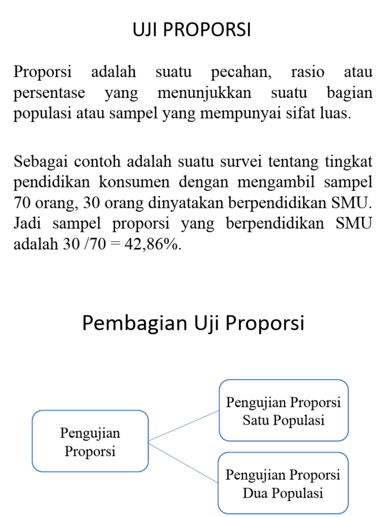 Uji Proporsi dalam Statistik | PDF | Ilmu Sosial