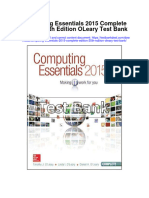Computing Essentials 2015 Complete Edition 25th Edition Oleary Test Bank