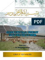 Role of Solar Energy in Poultry Houses-1