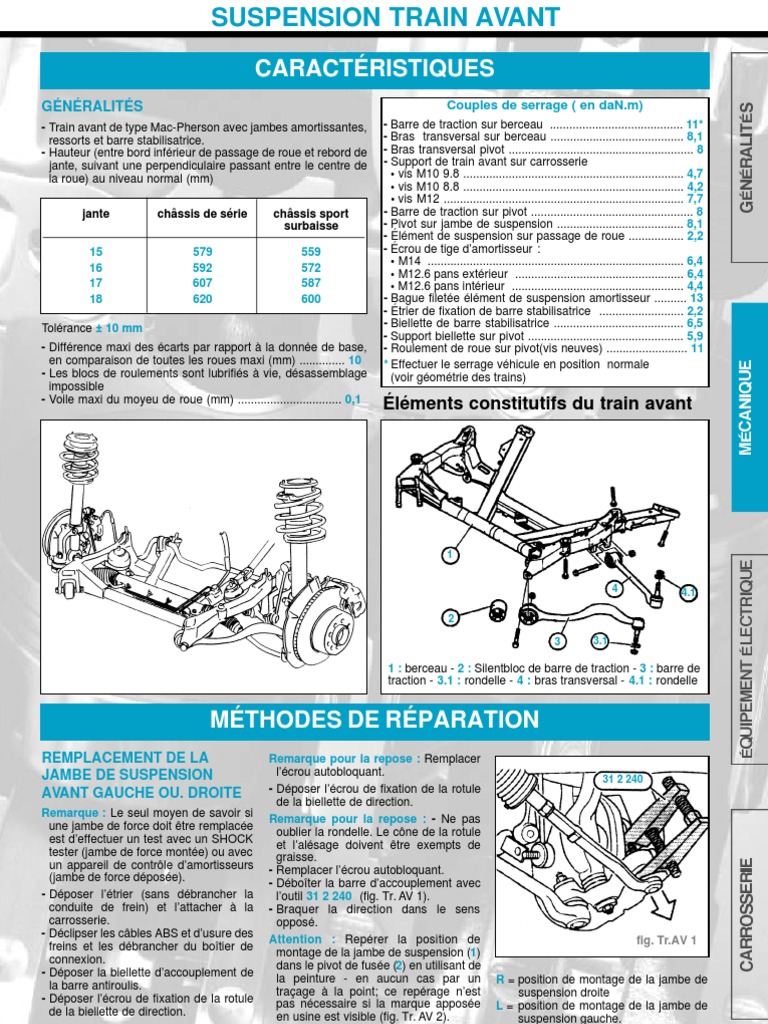 Tige de Suspension Avant