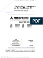 Mitsubishi Forklift Fd35 Operation Maintenance Service Manual en